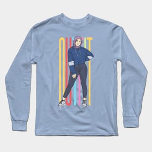Sport Hijab Lady Long Sleeve T-Shirt